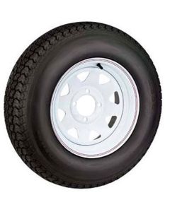 480 X 12 (B) TIRE AND WHEEL IMPORTED 4 HOLE PAINTED